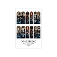 Image 5 of HORROR VILLAIN MUGSHOT HALLOWEEN NAIL DECALS