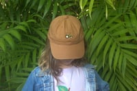 Image 1 of Children's Embroidered Cap - Tractor in Green