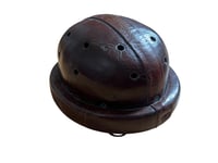 Image 1 of C. 1920/1930s leather stayer’s helmet belonging to Toto Grassin
