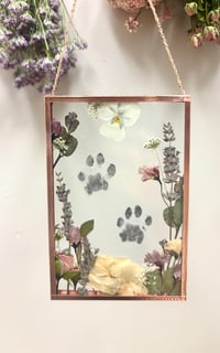 Image 1 of Pressed Flower Memorial (Two Paws)