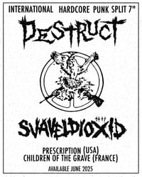 Image 2 of DESTRUCT / SVAVELDIOXID split 7 inch EP