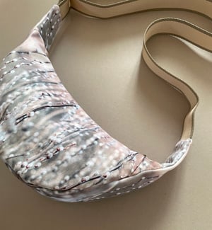 Image of Willow buds, large velvet crossbody sling bag