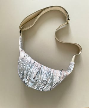 Image of Willow buds, large velvet crossbody sling bag