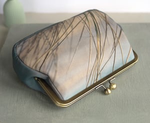 Image of Seascape grasses, clutch/shoulder bag - roomier size