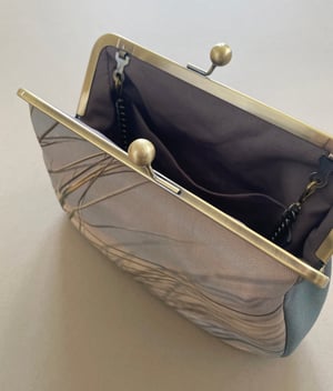Image of Seascape grasses, clutch/shoulder bag - roomier size