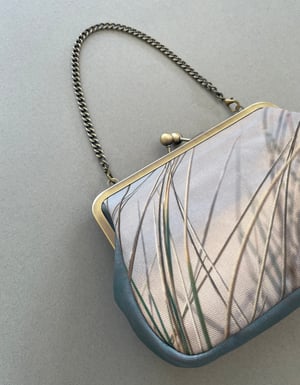 Image of Seascape grasses, clutch/shoulder bag - roomier size
