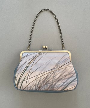 Image of Seascape grasses, clutch/shoulder bag - roomier size