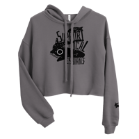 Image 4 of SUPPORT LOCAL LESBIANS cropped hoodie