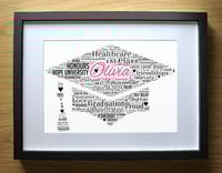 Image 1 of Personalized Graduation Cap Design Gift for Daughter, Girl, Women - University Graduate - College