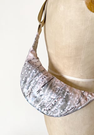 Image of Willow buds, large velvet crossbody sling bag