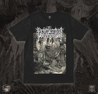 Image 3 of Pestilential Shadows "Wretch" LP/T-shirt Bundle