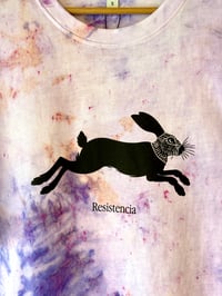 Image 3 of T-Shirt Oversized Purple Void – “Resistencia” – Heavy Cotton – Unique & Hand-Dyed