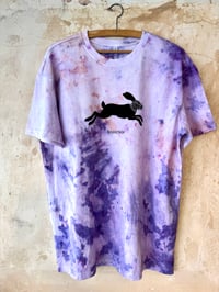 Image 1 of T-Shirt Oversized Purple Void – “Resistencia” – Heavy Cotton – Unique & Hand-Dyed