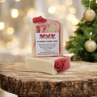  Crushed Candy Cane: Goat Milk & Tallow Soap, Peppermint, Christmas stocking stuffers,