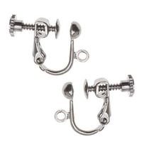 Image 11 of Tiny Crystal Cube Earrings, Pierced or Clip On