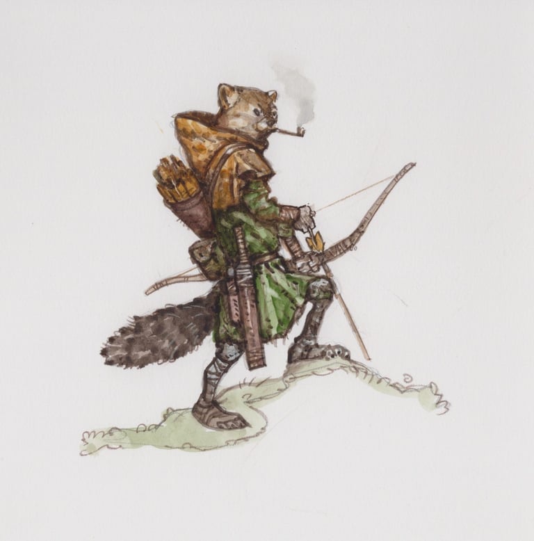 Pine Marten Character Sketch