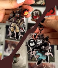 Image 1 of Ghost and König Epoxy Keychains | Call of Duty 