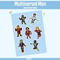 Multiversal Men Sticker Sheet
