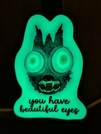 Image 2 of You Have Beautiful Eyes - Glow in the Dark Over the Garden Wall Vinyl Sticker