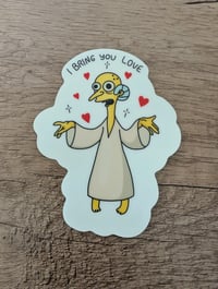 Image 1 of I Bring You Love - Mr Burns Glow in the Dark Vinyl Sticker