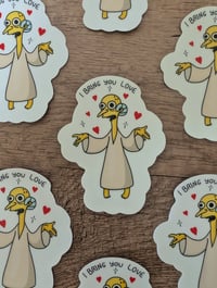 Image 2 of I Bring You Love - Mr Burns Glow in the Dark Vinyl Sticker