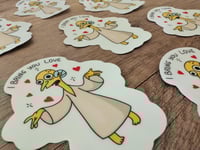 Image 3 of I Bring You Love - Mr Burns Glow in the Dark Vinyl Sticker