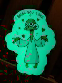 Image 4 of I Bring You Love - Mr Burns Glow in the Dark Vinyl Sticker