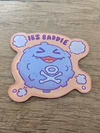 Image 1 of IBS Baddie - Cute Kawaii Koffing Pocket Monster Glitter Epoxy Acrylic Magnet