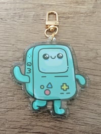 Image 1 of BMO - Cute Kawaii Adventure Time Epoxy Acrylic Keychain Charm