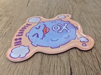 Image 2 of IBS Baddie - Cute Kawaii Koffing Pocket Monster Glitter Epoxy Acrylic Magnet