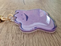 Image 2 of Ditto - Cute Kawaii Pocket Monster Epoxy Acrylic Keychain Charm