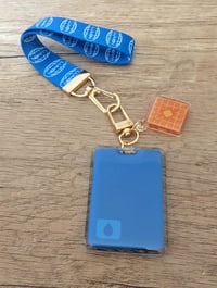 Image 2 of Severance Wristlet and Charm Keychain Set - Lumon Waffle Party