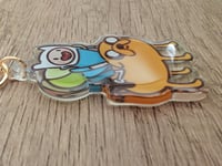 Image 2 of Finn and Jake - Cute Kawaii Adventure Time Epoxy Acrylic Keychain Charm