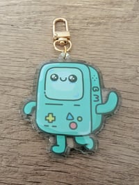 Image 3 of BMO - Cute Kawaii Adventure Time Epoxy Acrylic Keychain Charm