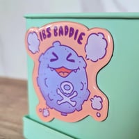 Image 4 of IBS Baddie - Cute Kawaii Koffing Pocket Monster Glitter Epoxy Acrylic Magnet