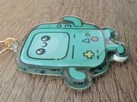 Image 4 of BMO - Cute Kawaii Adventure Time Epoxy Acrylic Keychain Charm