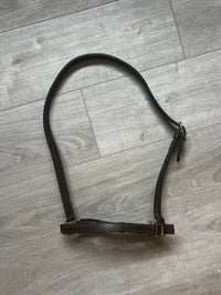 Image 2 of Black Leather Grooming Halter – Full Size