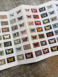 Image 1 of PRE-ORDER ~ Marbled Butterfly Specimen on Farrow & Ball paint chip card