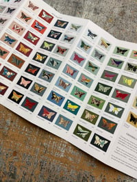 Image 8 of PRE-ORDER ~ Marbled Butterfly Specimen on Farrow & Ball paint chip card