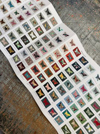 Image 2 of PRE-ORDER ~ Marbled Butterfly Specimen on Farrow & Ball paint chip card