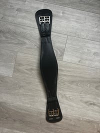 Image 1 of Passier Black Leather Dressage Girth – 26” – Double Elastic