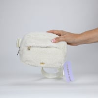 Image 1 of Madden Girl Wrens Sherpa Fanny Pack Bag - Cream