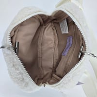 Image 8 of Madden Girl Wrens Sherpa Fanny Pack Bag - Cream