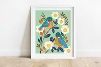 Bluebirds Art Print