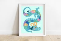 Blue Dragon Art Print