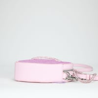 Image 6 of Madden Girl Gia Heart with Rhinestones Crossbody Bag - Pink Quartz