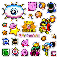 Image 1 of Kirby Super Star: Spring Breeze Sticker Set (23 Pieces)