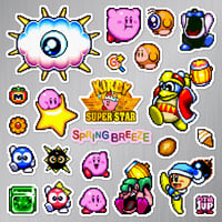 Image 1 of Kirby Super Star: Spring Breeze Magnet Set (23 Pieces)