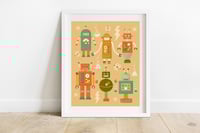 Mid Century Robots Print