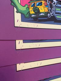 Image 4 of DHJ X BNG TMNT Purple Variant Giclee Print